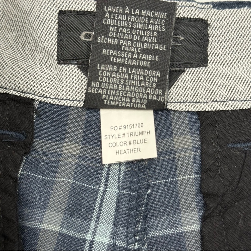 O’Neill Men’s Triumph Blue Heather Plaid Shorts 30 Teen Boy’s - Picture 8 of 13